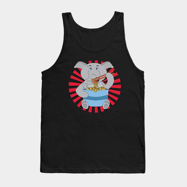 Elephant Ramen Tank Top by DiegoCarvalho